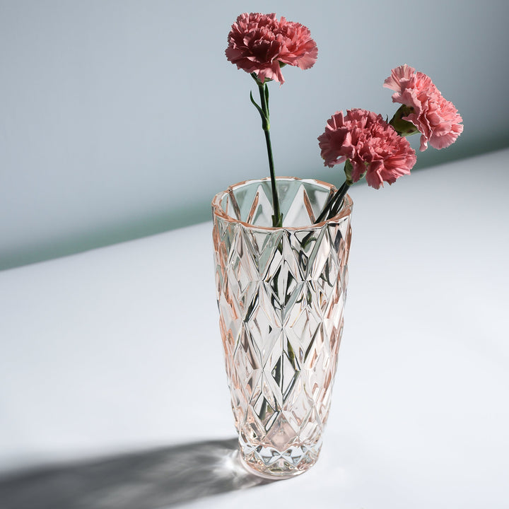 Angel Pink Clear Vase