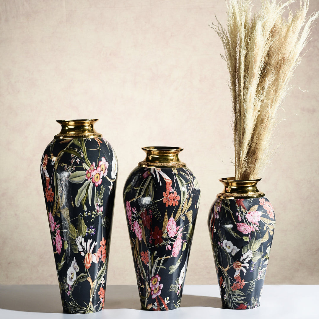 Audrey Metal Printed Vase Medium