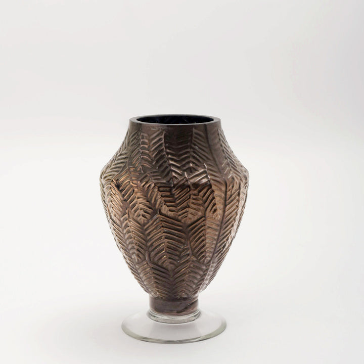 Bistre Brown Chalis Glass Vase