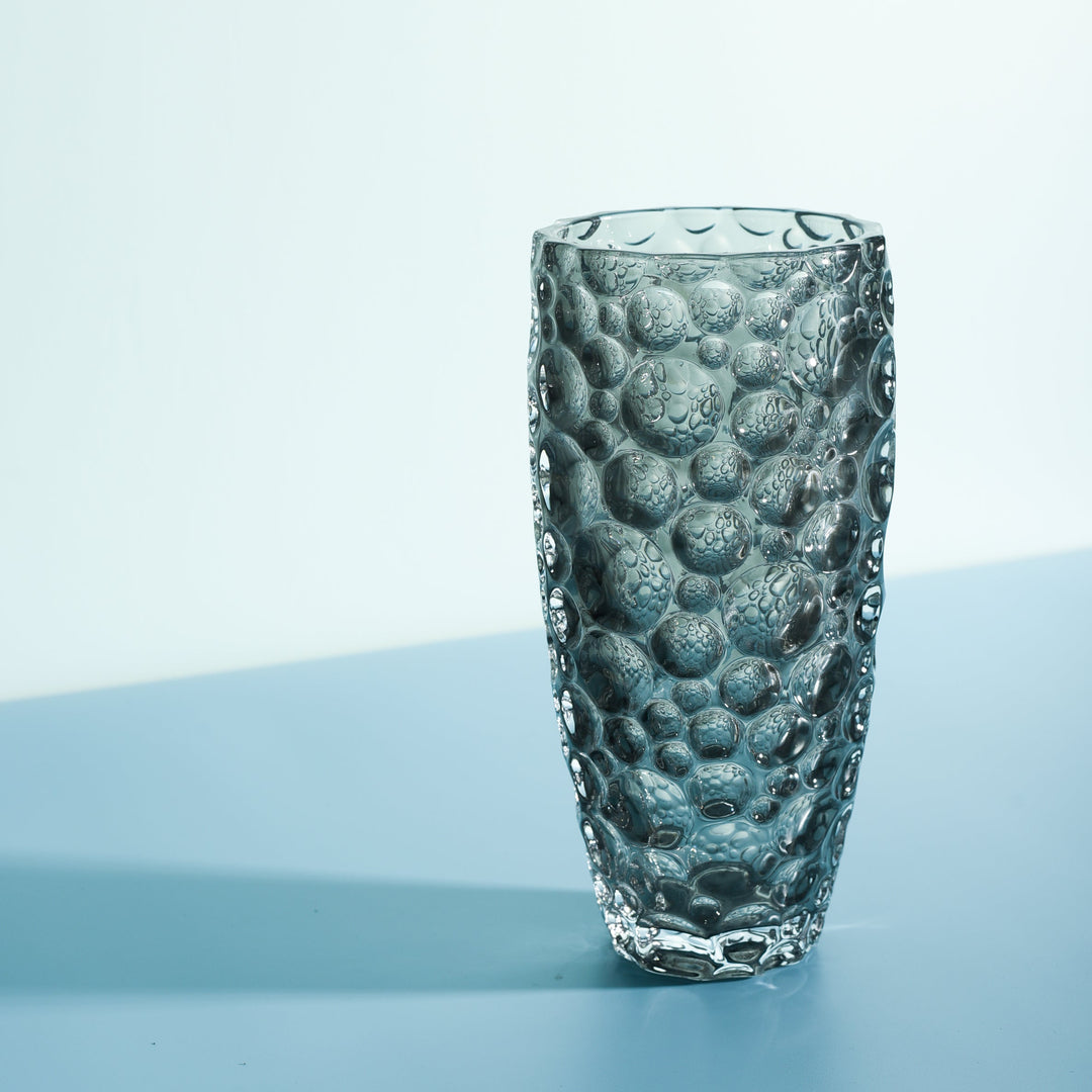 Blue Bubble Crystal Vase