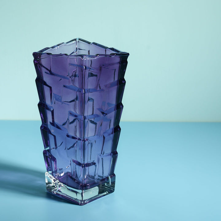 Blueberry Crystal Flower Vase