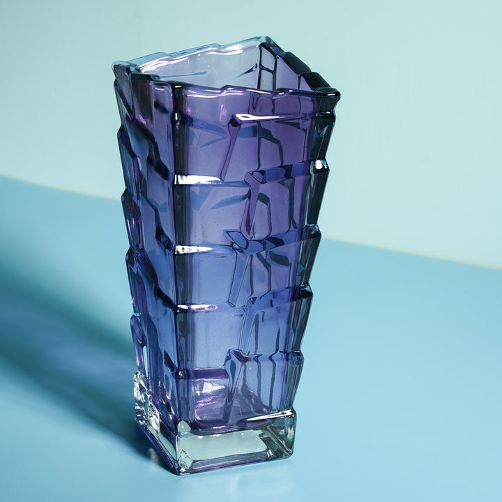 Blueberry Crystal Flower Vase