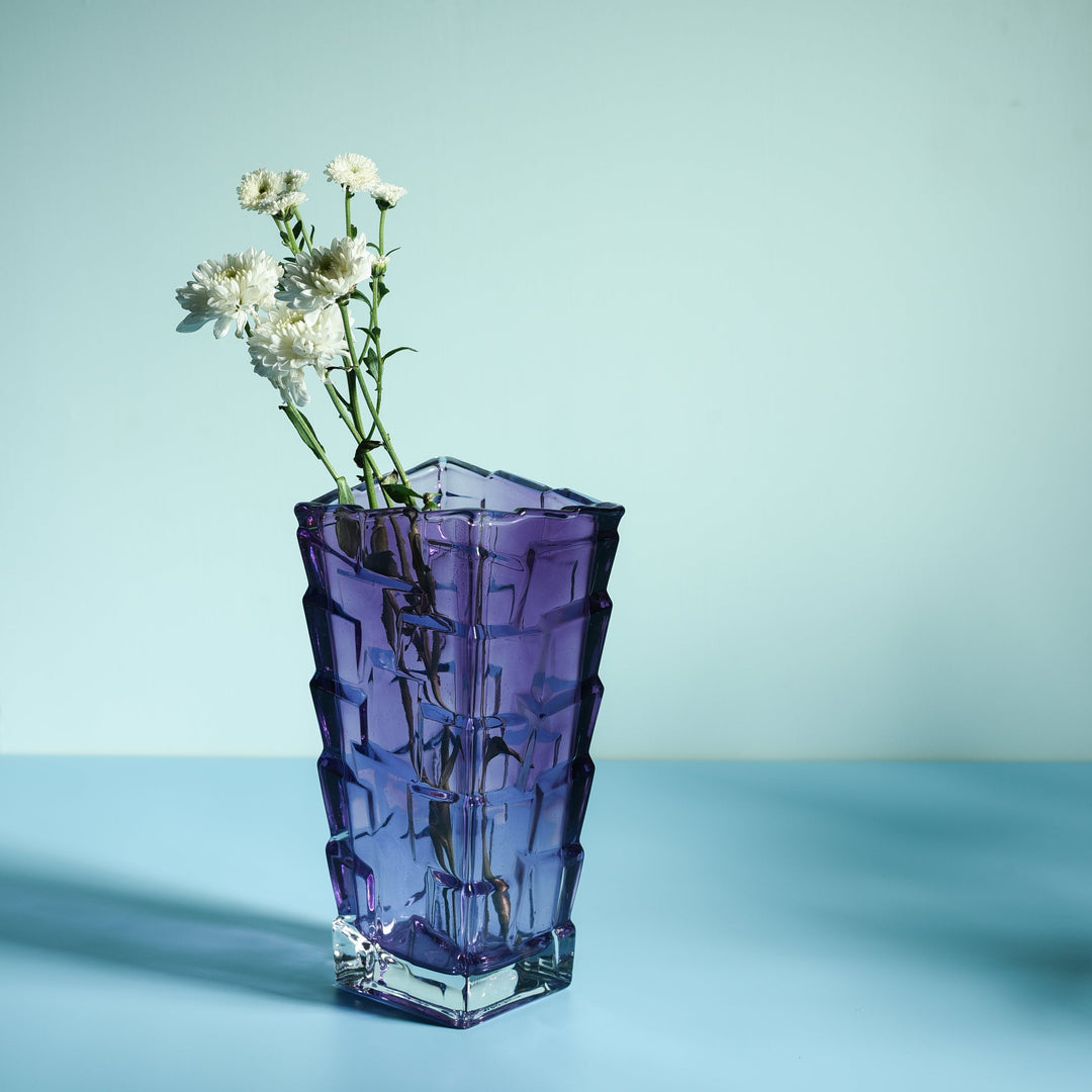 Blueberry Crystal Flower Vase