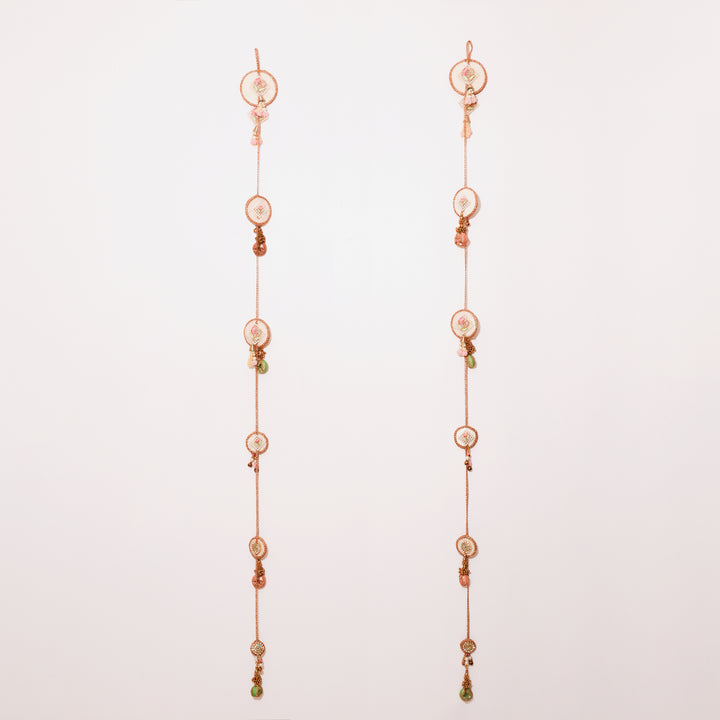 Chandni Pink Silver Door Hanging Set of 2