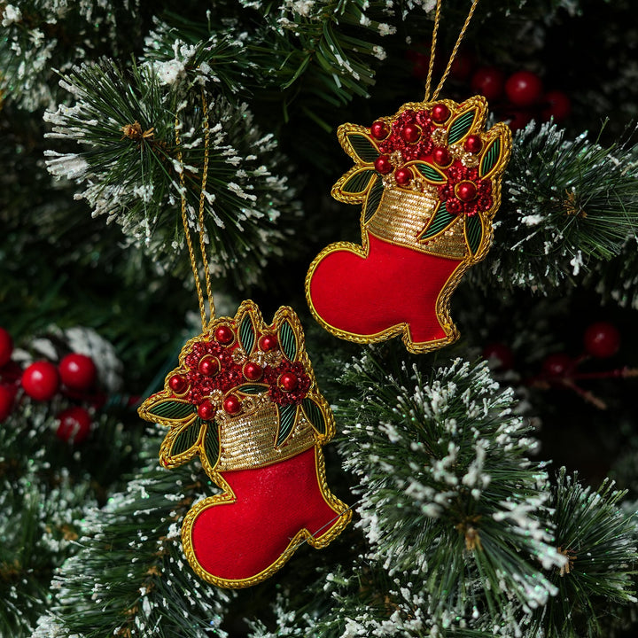 Claret Boot Ornament