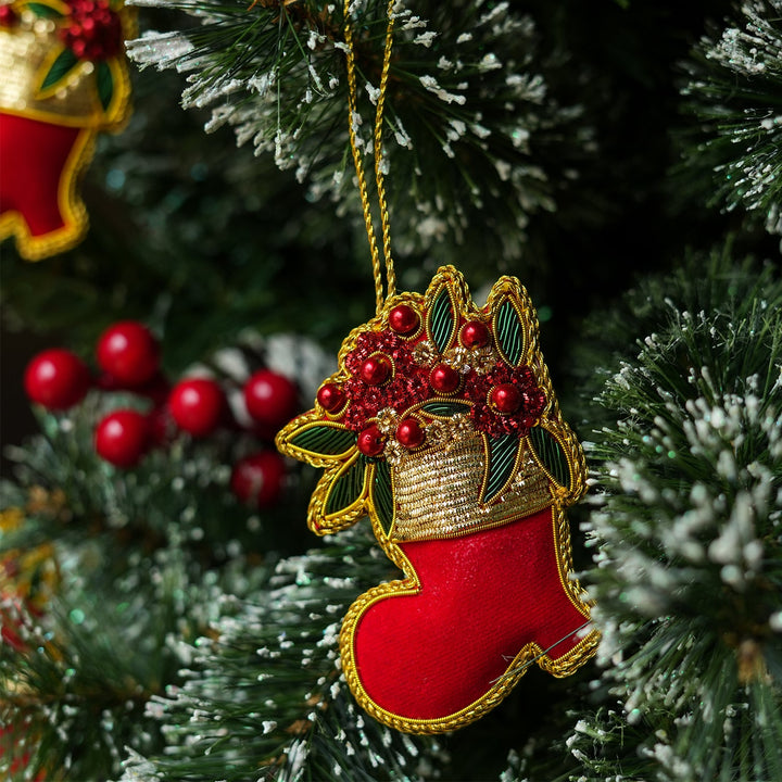 Claret Boot Ornament