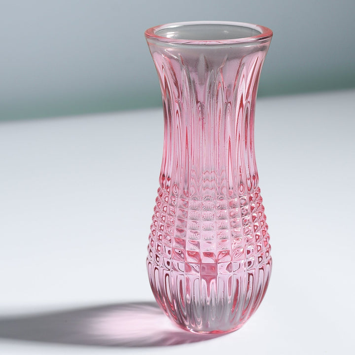 Clear Raspberry Vase