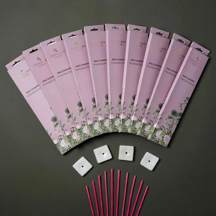 Combo Pack - Nag Champa Incense Sticks (Box of 10)