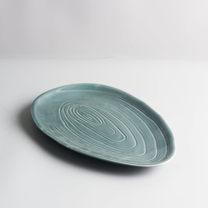 Cyan Ceramic Platter
