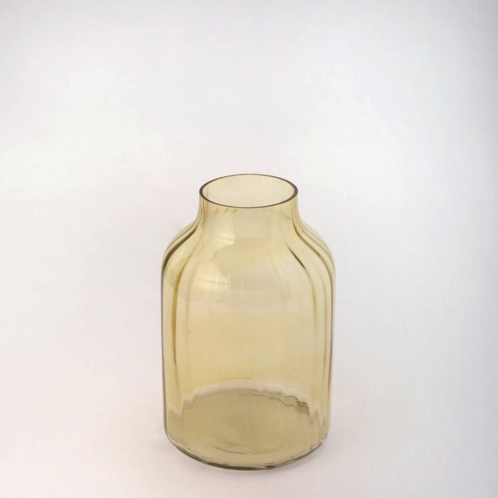 Sunny Yellow Glass Vase