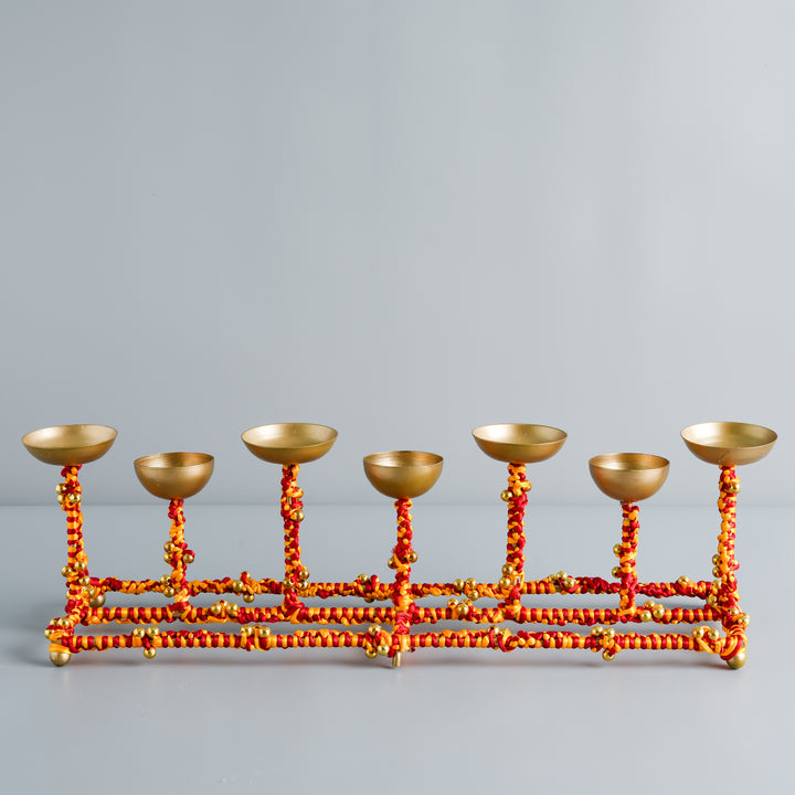 Decorated Tealight Holder With One Row
