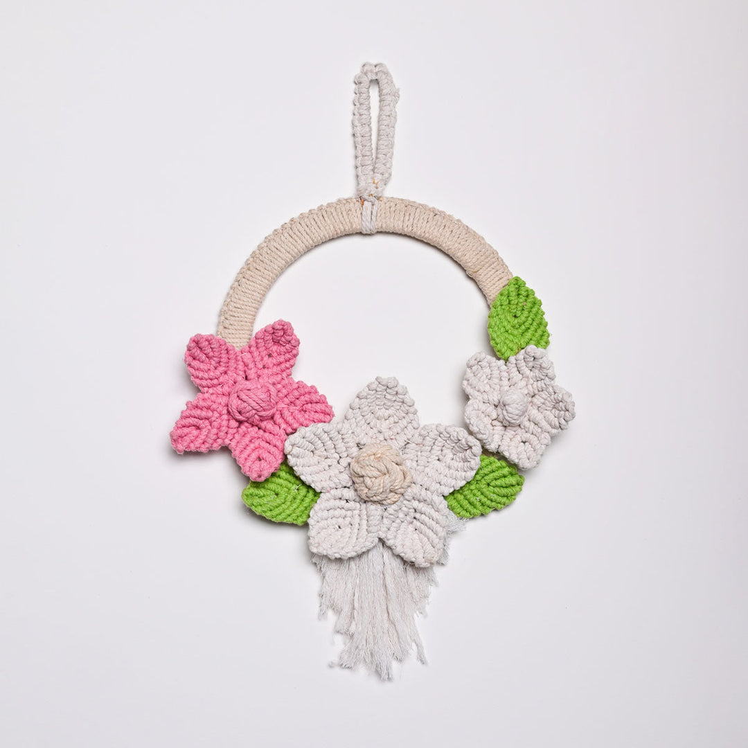 Floral Embrace Wall Hanging