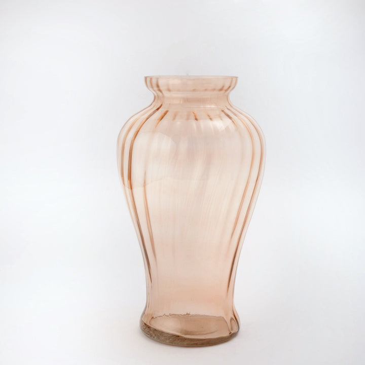 Floss Pink Urn Glass Vase