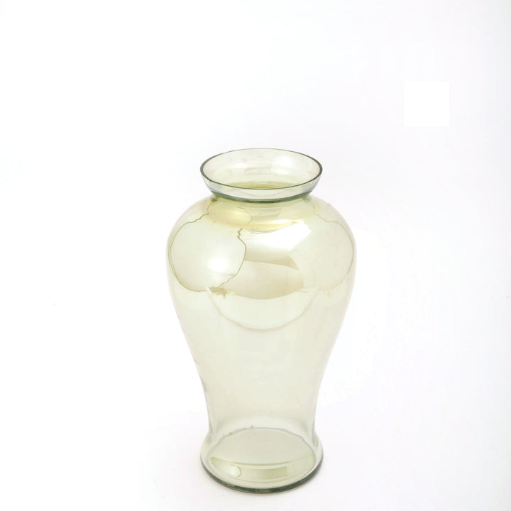 Honeydew Green Glass Vase