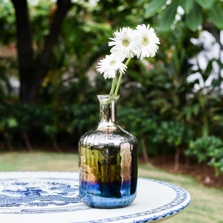 Iridescent Glass Vase