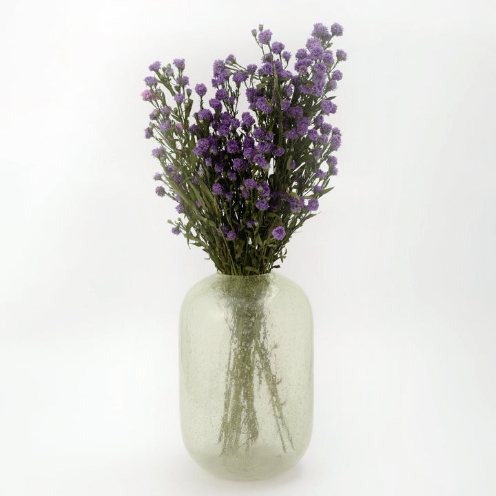 Jade Green Bubble Glass Vase