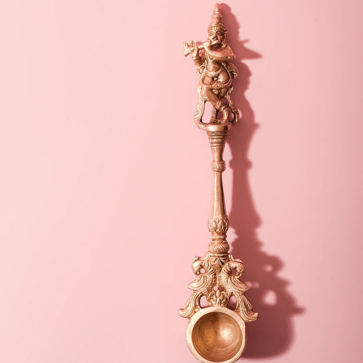 brass spoon for pooja