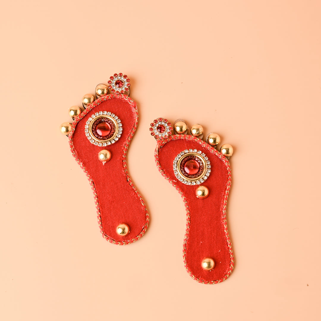 Laal Dori Braided Lakshmi Feet
