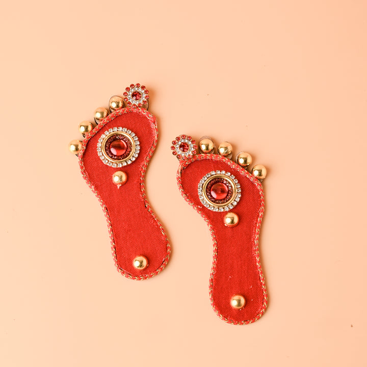 Laal Dori Braided Lakshmi Feet