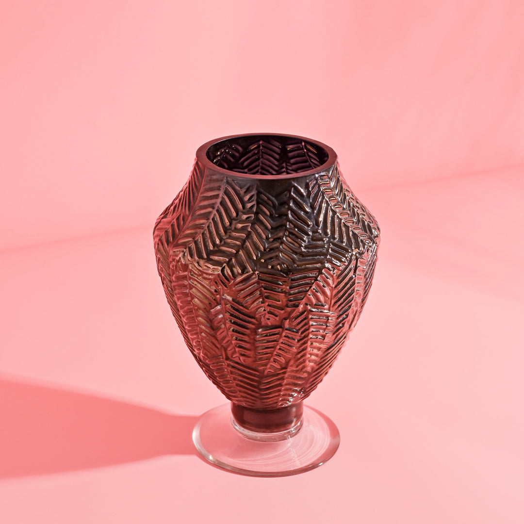 Mocha Black Chalis Glass Vase