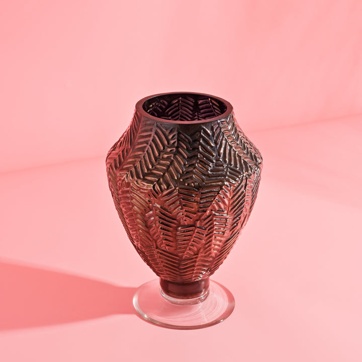 Mocha Black Chalis Glass Vase