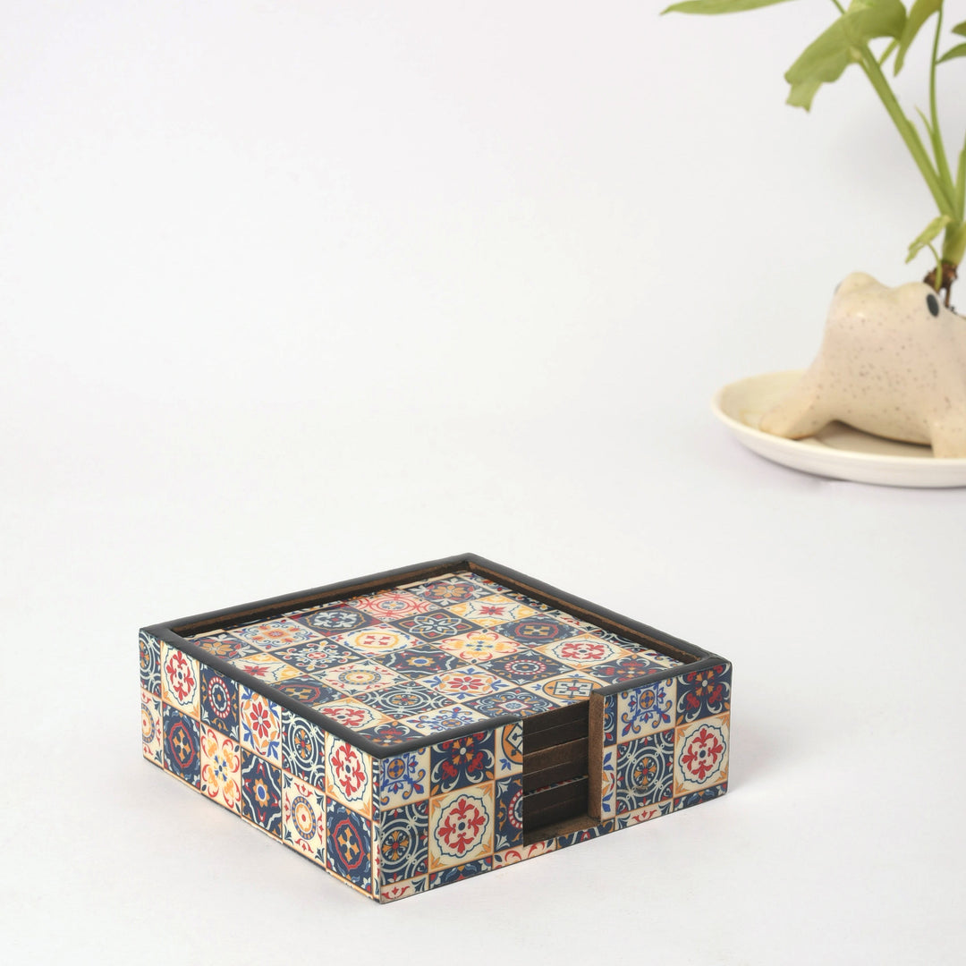 Patterned Mosaic Coasters Set of 6