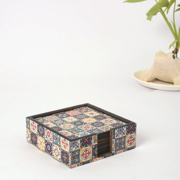Patterned Mosaic Coasters Set of 6