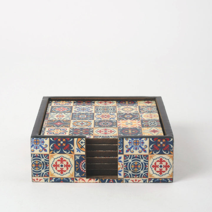 Patterned Mosaic Coasters Set of 6