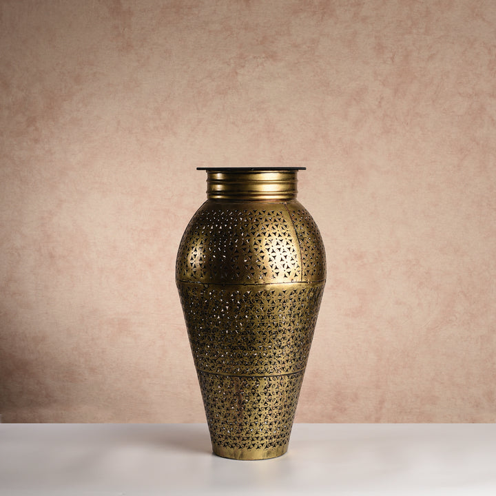 Rounded Jali Vase Tealight Holder