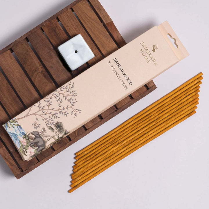Samskara Sandalwood Incense Sticks (Pack of 10)
