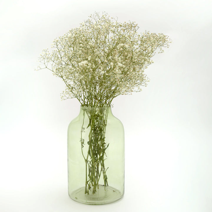 Tea Green Glass Vase