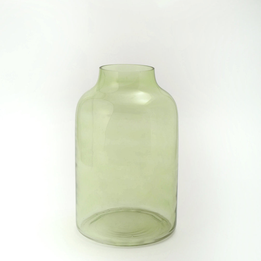 Tea Green Glass Vase