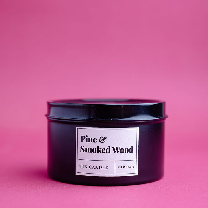 Pine & Smokewood Tin Candle